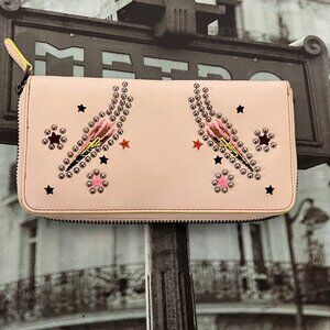 Coach F58184 Women's Medium Long Wallet In BP/Chalk